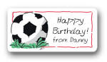 Dinky Designs Gift Stickers - Soccer Ball (116S)