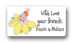 Dinky Designs Gift Stickers - Speckled Ladybug (101S)