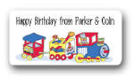 Dinky Designs Gift Stickers - Train With Bears ()