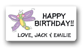 Dinky Designs Gift Stickers - Yellow-bellied Firefly ()