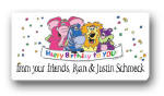 Dinky Designs Gift Stickers - Zebra & Pals (106Z)