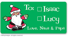 Dinky Designs - Holiday Calling Card Stickers (Ho-ho-holiday ) (CCS-789H)