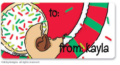 Dinky Designs - Holiday Calling Card Stickers (Christmas cookies) (CCS-822C-01)