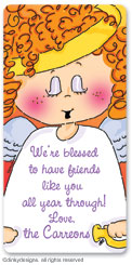 Dinky Designs - Holiday Calling Card Stickers (Addie Angel) (CCS-852A)