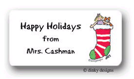 Dinky Designs Holiday Stickers - Christmas Stocking