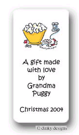 Dinky Designs Holiday Stickers - Cranberries & Popcorn