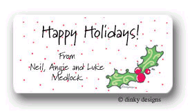 Dinky Designs Holiday Stickers - Holly Berry Christmas