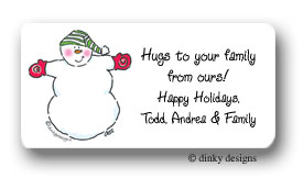 Dinky Designs Holiday Stickers - Meet The Flakes Hug