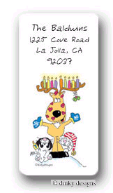 Dinky Designs Holiday Stickers - Reindeer Menorah