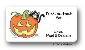 Dinky Designs Gift Stickers - Jack O'Lantern (313J)