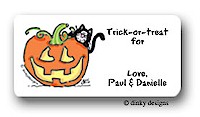 Dinky Designs Gift Stickers - Jack O'Lantern (313J)