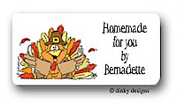 Dinky Designs Gift Stickers - Thomas Turkey (314T)