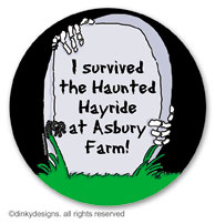 Dinky Designs - Holiday Large Round Stickers (R.I.P. Remember it's a Party) (RRS1-850R)