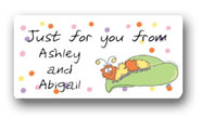 Dinky Designs Gift Stickers - Fuzzy Caterpillar (103F)
