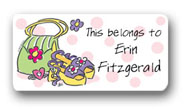 Dinky Designs Gift Stickers - Girly Purse & Shoes (115G)