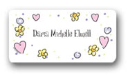 Dinky Designs Gift Stickers - Pretty Pinks & Purples (121P)