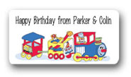 Dinky Designs Gift Stickers - Train With Bears ()