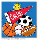 Dinky Designs Gift Stickers - Sports Fanatic (Square) (SQ1-575S)