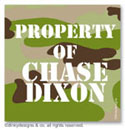 Dinky Designs Gift Stickers - Dodge Camoflage (Square) (SQ1-763D)