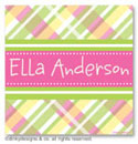 Dinky Designs Gift Stickers - Addie Plaidie (Square) (SQ1-878A)
