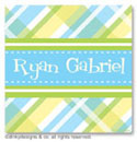 Dinky Designs Gift Stickers - Taylor Plaid (Square) (SQ1-879T)