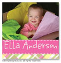 Dinky Designs Gift Stickers - Addie Plaidie With Photo (Square) (SQ1PW-878A)