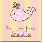 I'm Inkpressed Gift Stickers - Pink Whale (Holiday Papers #GS-1201)