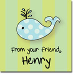 I'm Inkpressed Gift Stickers - Blue Whale (Holiday Papers #GS-1203)
