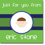 I'm Inkpressed Gift Stickers - Smiley Boy (Holiday Papers #GS-1219)