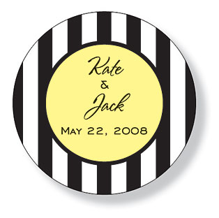 Inkwell Gift Stickers - Crisp Black (Round) (SC-57Z)