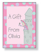Inkwell Gift Stickers - Castle Princess (S1-109Z)