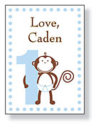 Inkwell Gift Stickers - 1st Monkey Boy (S1-110Z)
