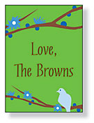 Inkwell Gift Stickers - Perch Blue (S1-129Z)