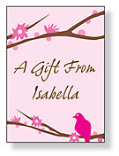 Inkwell Gift Stickers - Perch Pink (S1-130Z)