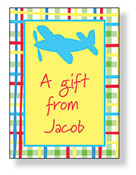 Inkwell Gift Stickers - Airplane (S1-144Z)