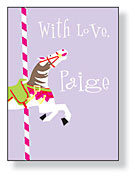 Inkwell Gift Stickers - Carousel Horse (S1-158Z)