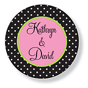 Inkwell Gift Stickers - Black Pin Dot (Round) (SC-48Z)
