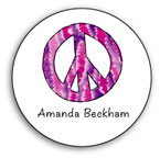 Kelly Hughes Designs - Gift Stickers (Peace Out Purple - Sassy) (r391)
