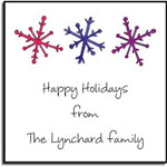 Kelly Hughes Designs - Gift Stickers (Snowflakes - Holiday) (s139)