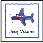 Kelly Hughes Designs - Vinyl Gift Stickers (Airplane - Kids) (s326)