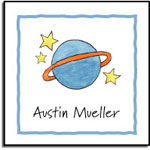 Kelly Hughes Designs - Vinyl Gift Stickers (Outer Space  - Kids) (s334)