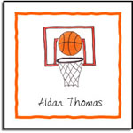 Kelly Hughes Designs - Vinyl Gift Stickers (Basketball Star - Kids) (s348)