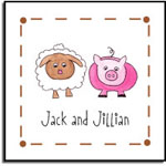 Kelly Hughes Designs - Vinyl Gift Stickers (Farm Friends - Kids) (s350)