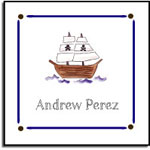 Kelly Hughes Designs - Vinyl Gift Stickers (Ahoy Matey - Kids) (s357)