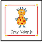 Kelly Hughes Designs - Vinyl Gift Stickers (Little Monster - Kids) (s368)