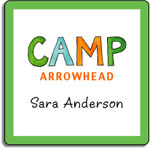 Kelly Hughes Designs - Vinyl Gift Stickers (Campout - Sassy) (s375)