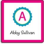 Kelly Hughes Designs - Vinyl Gift Stickers (Pink Bottlecap - Sassy) (s398)