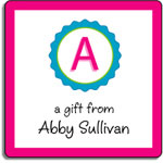 Kelly Hughes Designs - Gift Stickers (Pink Bottlecap - Sassy) (sq398)
