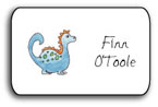 Kelly Hughes Designs - Vinyl Gift Stickers (Blue Dinosaur - Kids) (sv333)
