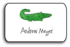 Kelly Hughes Designs - Vinyl Gift Stickers (Green Gator - Kids) (sv337)
